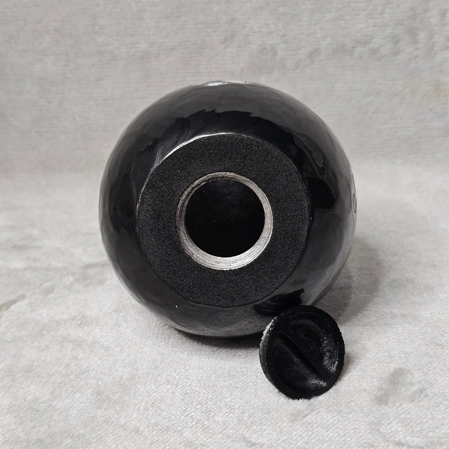 Charcoal Grey Personalised Pet Loss Teardrop Urn - Free Velvet Box & Velvet Bag - Living Forever Memories - For then, For now, Forever.