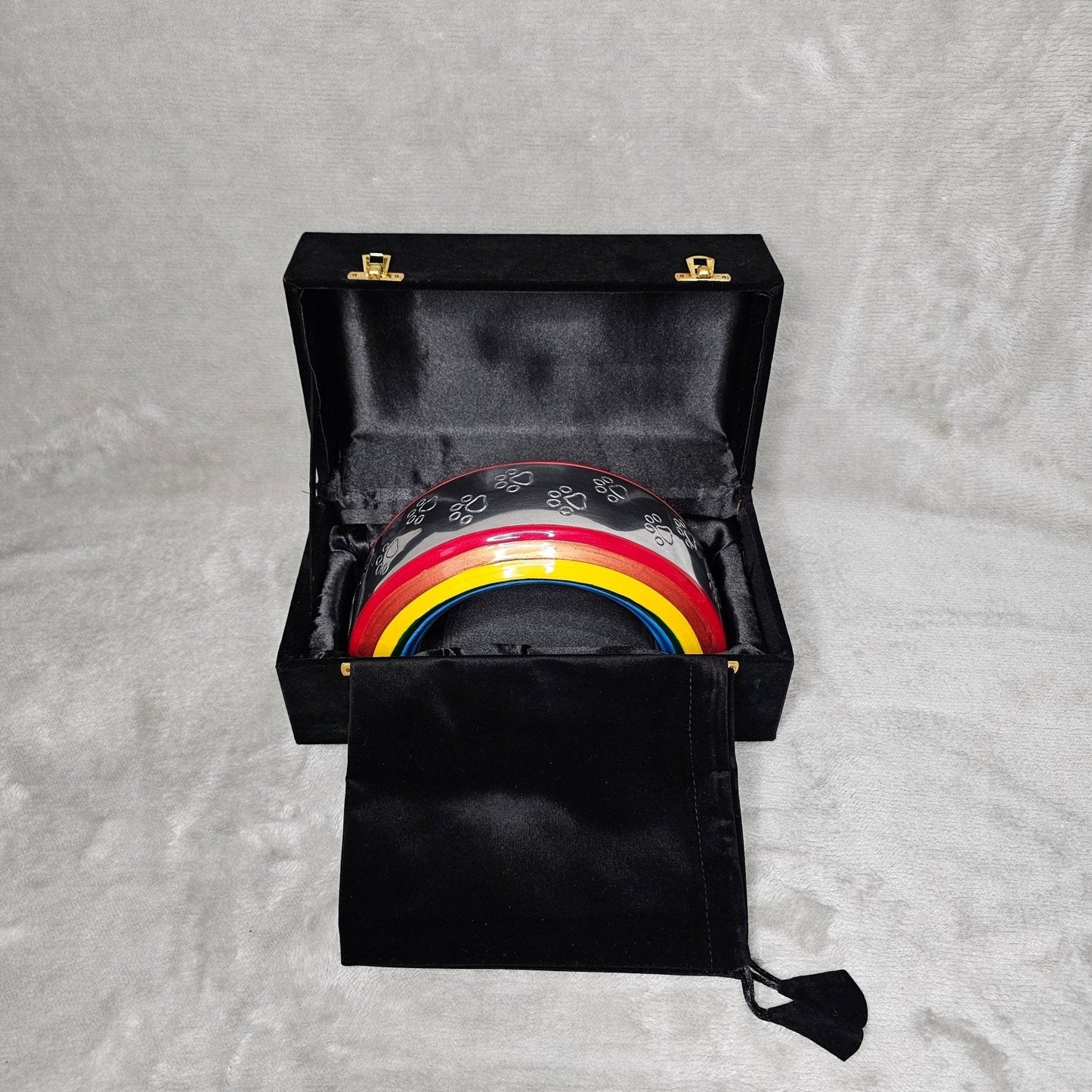 Personalised Keepsake Size Rainbow Bridge - Living Forever Memories - For then, For now, Forever.