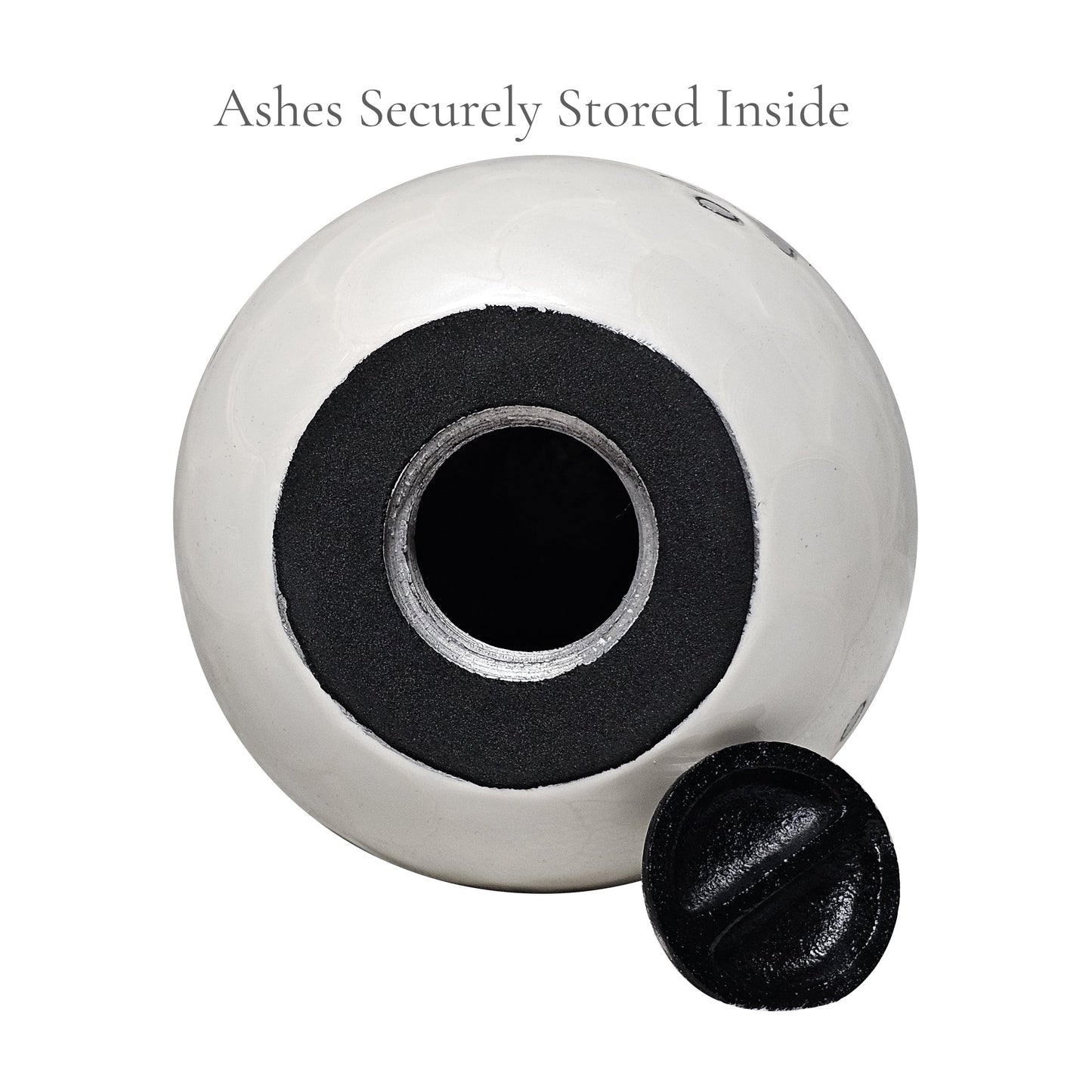 White Teardrop Pet Urn – Personalised - For Pets upto 20kg/44lbs