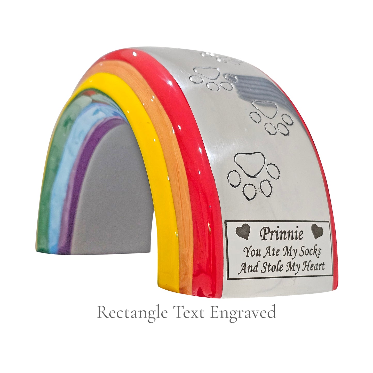 Medium Rainbow Bridge Pet Urn – Personalised - For Pets 13kg/29lbs