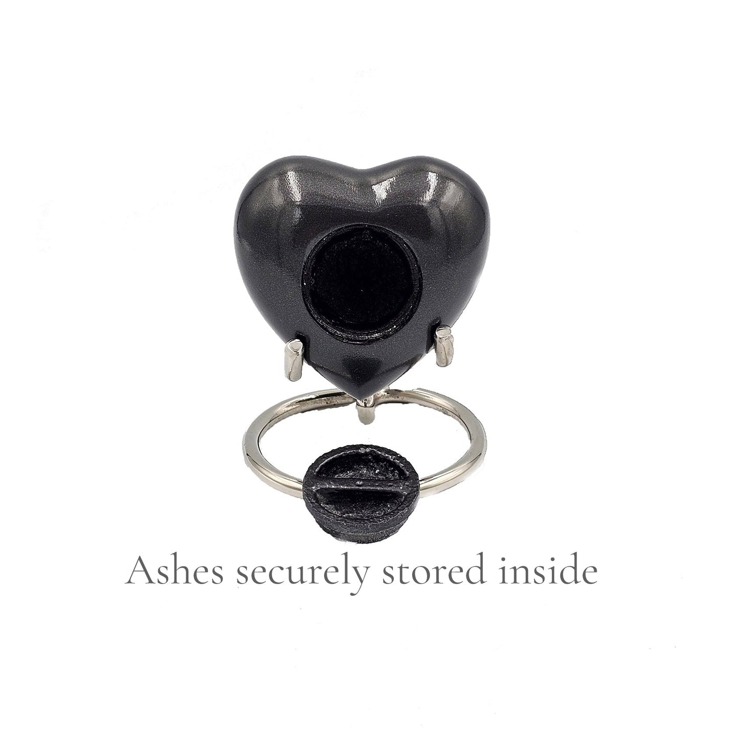 Small Grey Heart Pet Urn – Personalised - For Pets upto 2.1k0g/4.63lbs (Copy) - LFmemories - For Then, For Now, Forever.