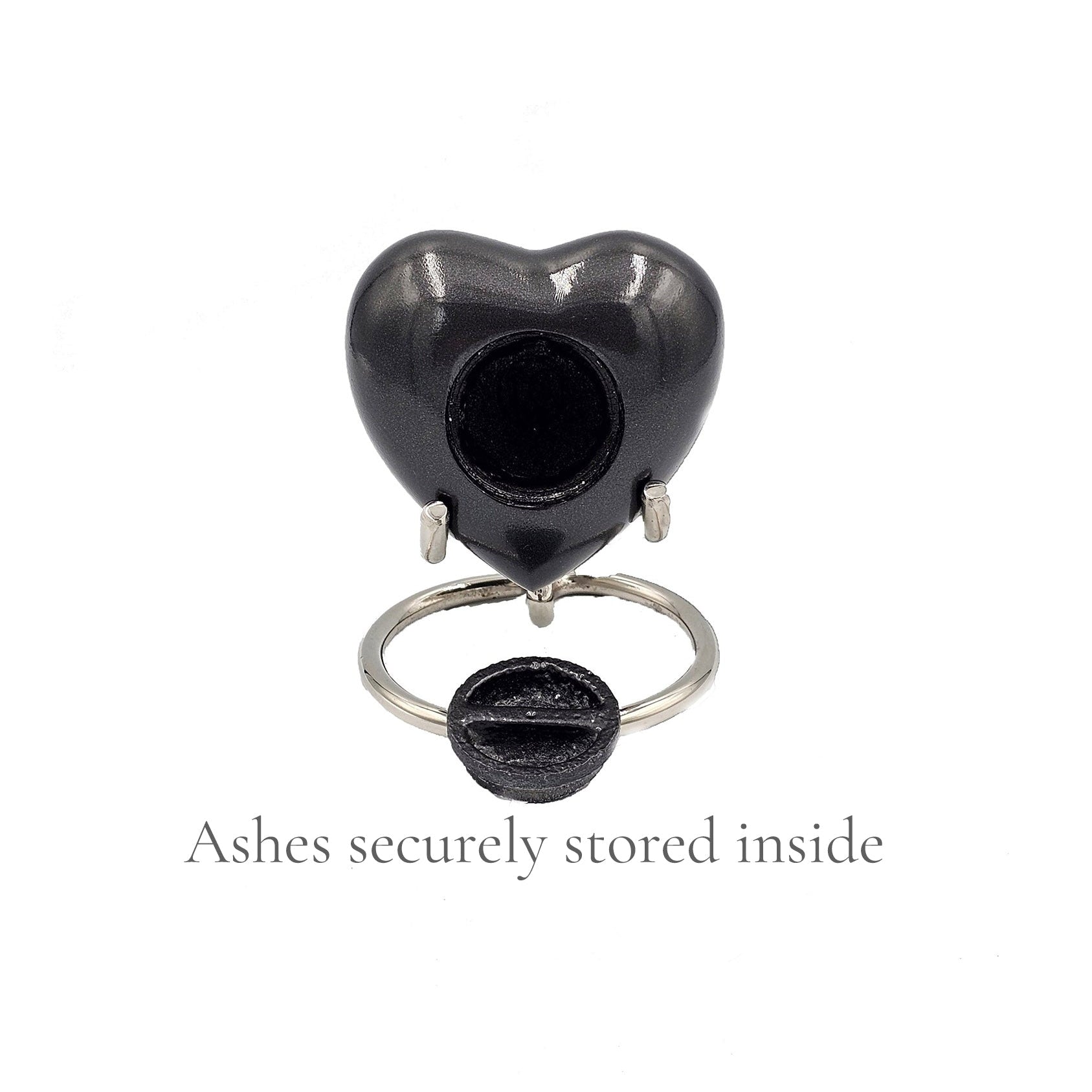 Small Grey Heart Pet Urn – Personalised - For Pets upto 2.1k0g/4.63lbs (Copy) - LFmemories - For Then, For Now, Forever.