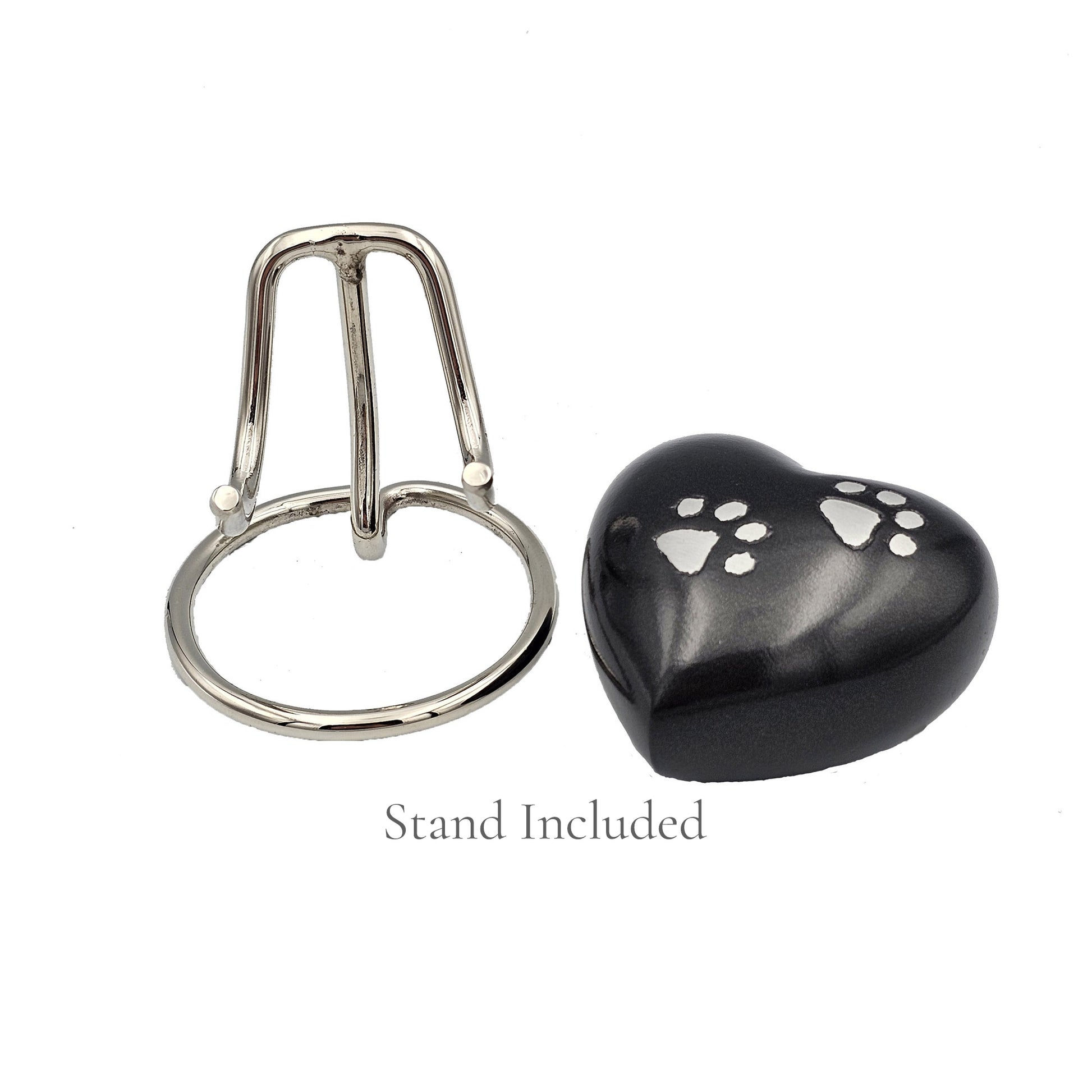 Small Grey Heart Pet Urn – Personalised - For Pets upto 2.1k0g/4.63lbs (Copy) - LFmemories - For Then, For Now, Forever.