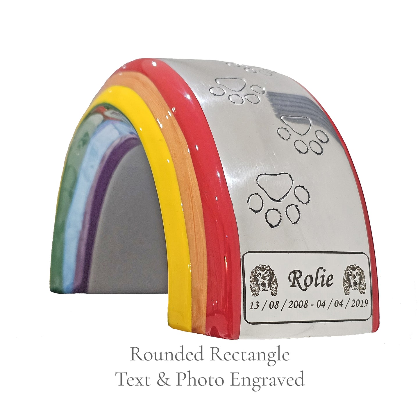 Medium Rainbow Bridge Pet Urn – Personalised - For Pets 13kg/29lbs