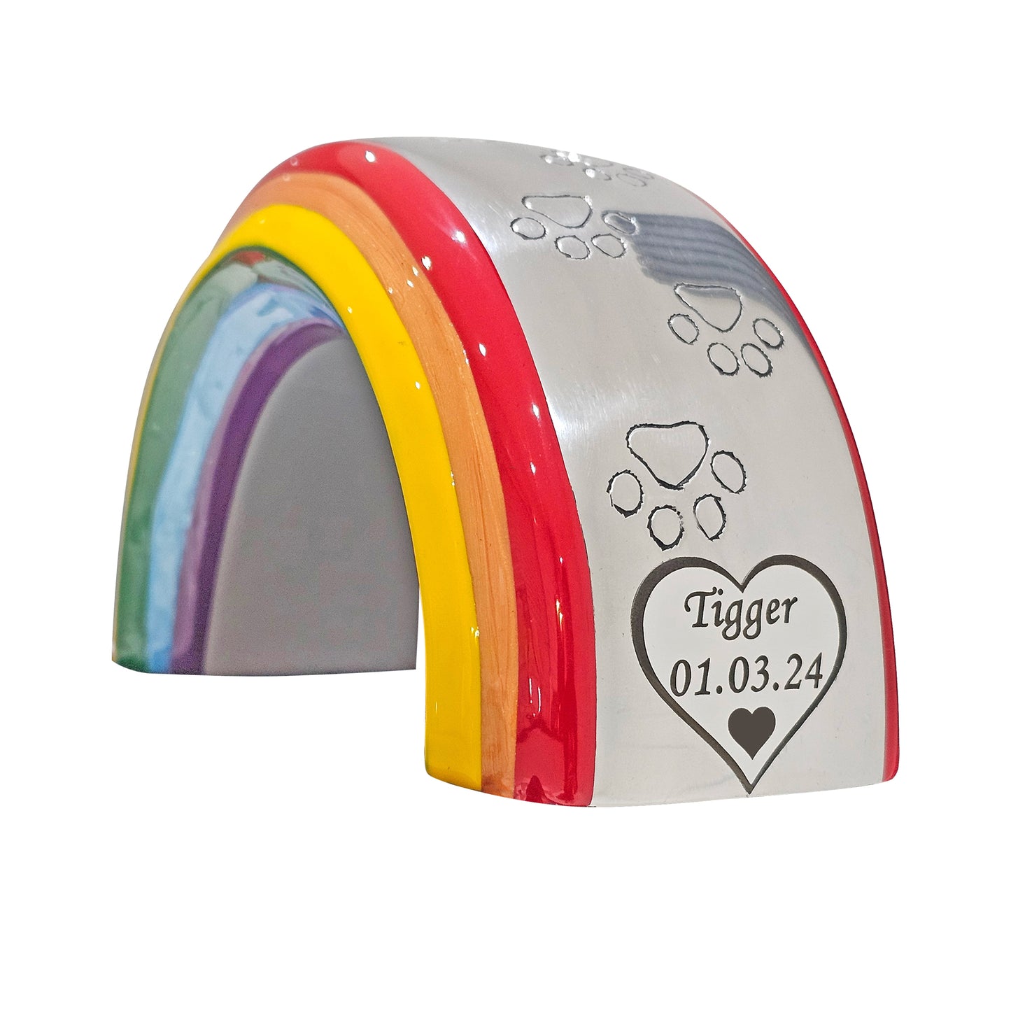Medium Rainbow Bridge Pet Urn – Personalised - For Pets 13kg/29lbs