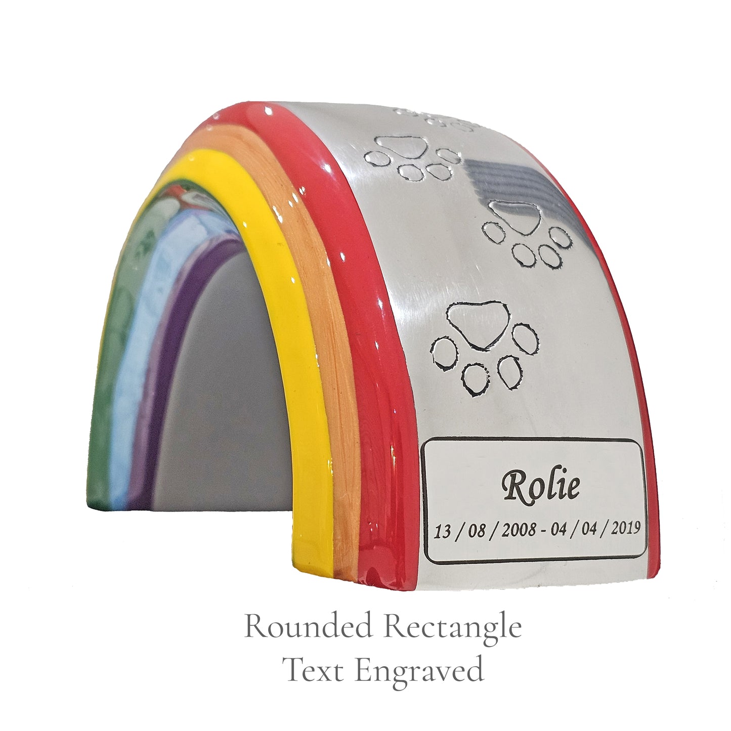 Medium Rainbow Bridge Pet Urn – Personalised - For Pets 13kg/29lbs