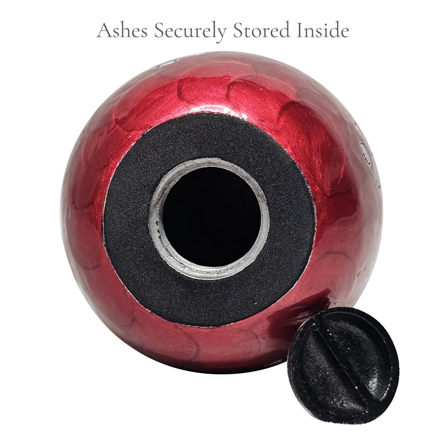 Deep Red Teardrop Pet Urn – Personalised - For Pets upto 20kg/44lbs