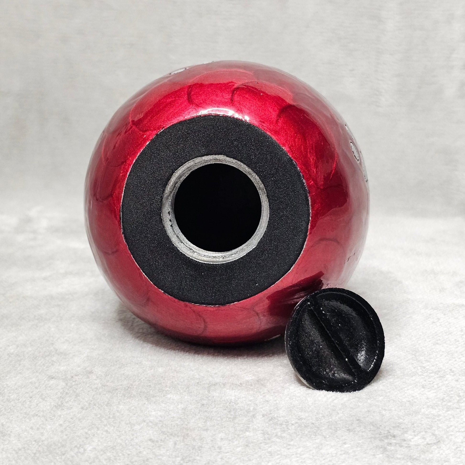 Deep Red Personalised Pet Loss Teardrop Urn - Free Velvet Box & Velvet Bag - Living Forever Memories - For then, For now, Forever.