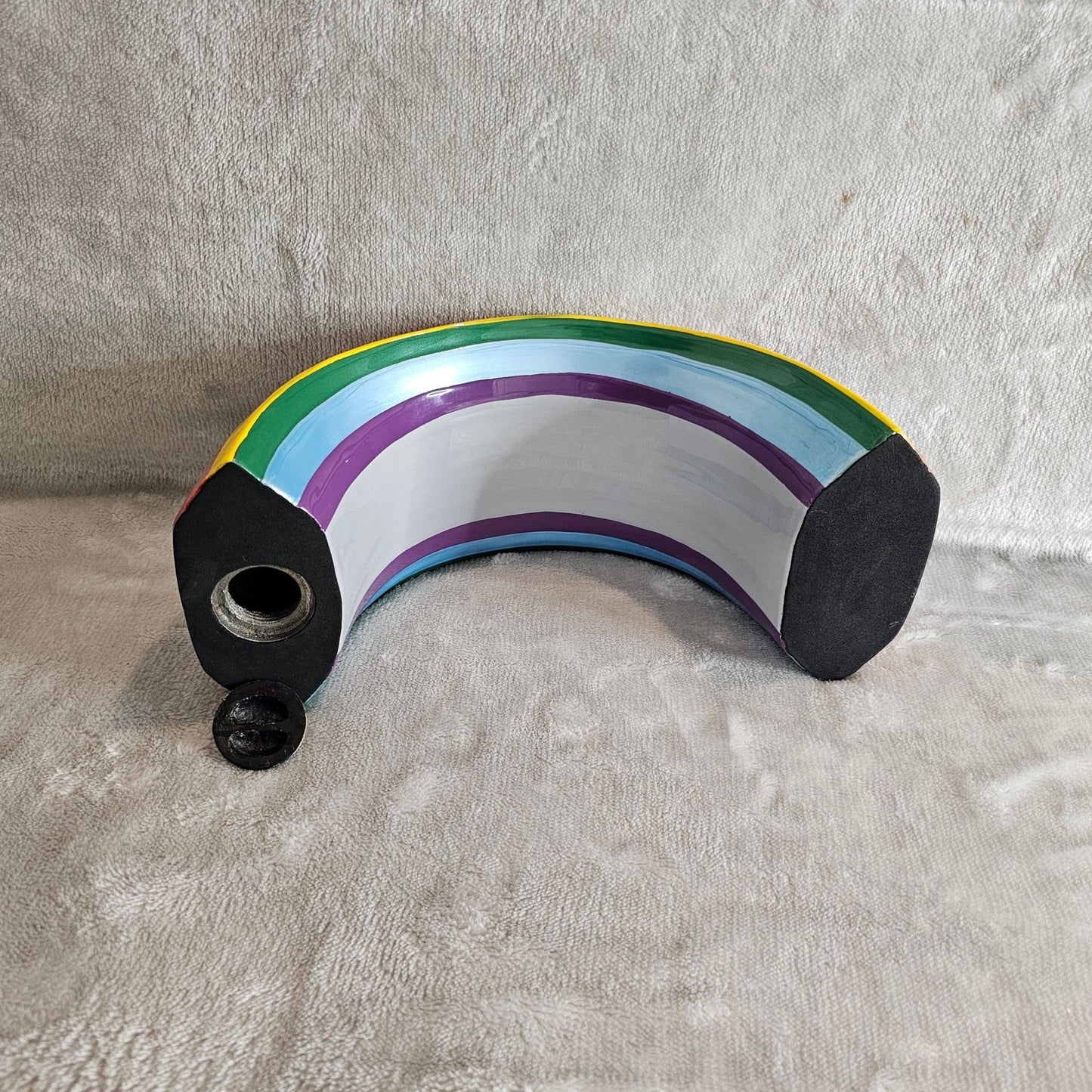 Large Rainbow Bridge Pet Loss Cremation Urn - Rectangle Plaque - Living Forever Memories - For then, For now, Forever.