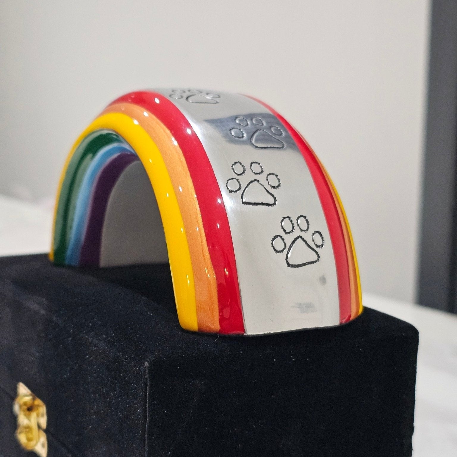 Personalised Keepsake Size Rainbow Bridge - Living Forever Memories - For then, For now, Forever.