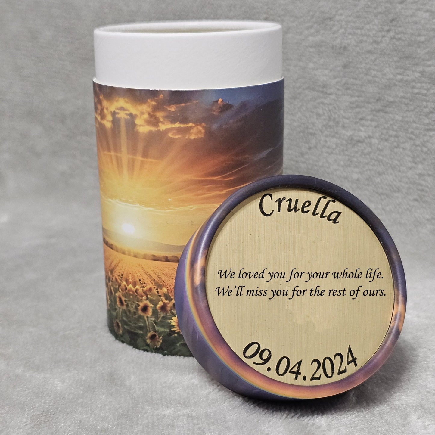 Rainbow Bridge Scattering Tube – Personalised - Living Forever Memories - For then, For now, Forever.