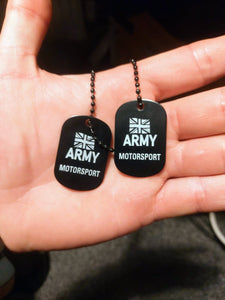 ACU Compliant ID Tags Silver & Black Tags. (Team/Bespoke Logos accepted) - LFmemories - For Then, For Now, Forever.