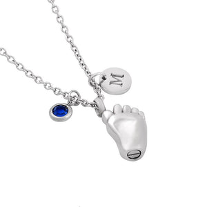 Baby Foot Cremation Necklace Urn - LFmemories - For Then, For Now, Forever.