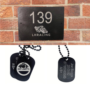 Bespoke Racing Door Plaque & 50% OFF ACU Compliant ID Tags (Team/Bespoke Logos accepted) - LFmemories - For Then, For Now, Forever.
