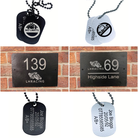 Bespoke Racing Door Plaque & 50% OFF ACU Compliant ID Tags (Team/Bespoke Logos accepted) - LFmemories - For Then, For Now, Forever.
