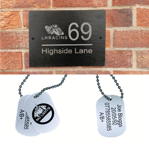 Bespoke Racing Door Plaque & 50% OFF ACU Compliant ID Tags (Team/Bespoke Logos accepted) - LFmemories - For Then, For Now, Forever.