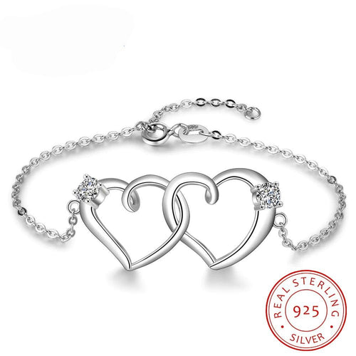 Intertwined Love Heart Bracelet - LFmemories - For Then, For Now, Forever.