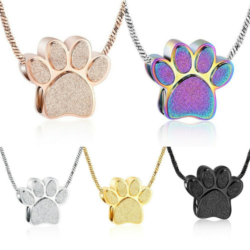 Loving Paw Necklace Urn - LFmemories - For Then, For Now, Forever.
