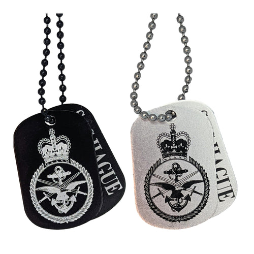 Personalised Armed Forces Dog Tags Necklace - LFmemories - For Then, For Now, Forever.