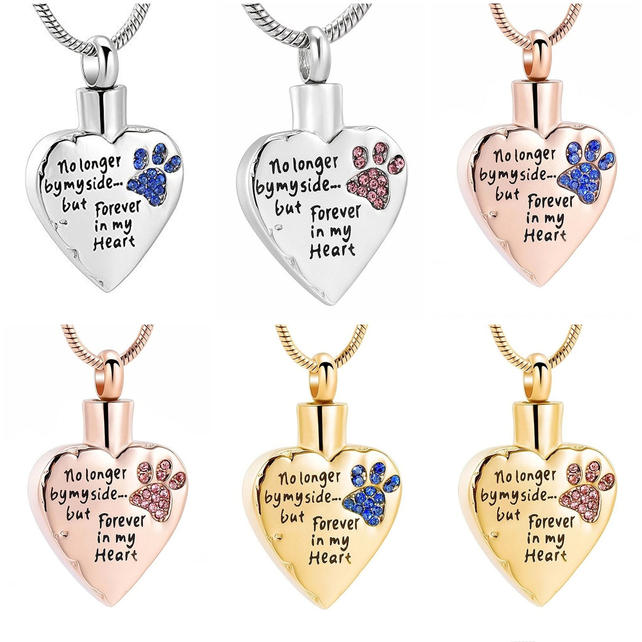 Pet Urn Necklace Living Forever Memories For then For now